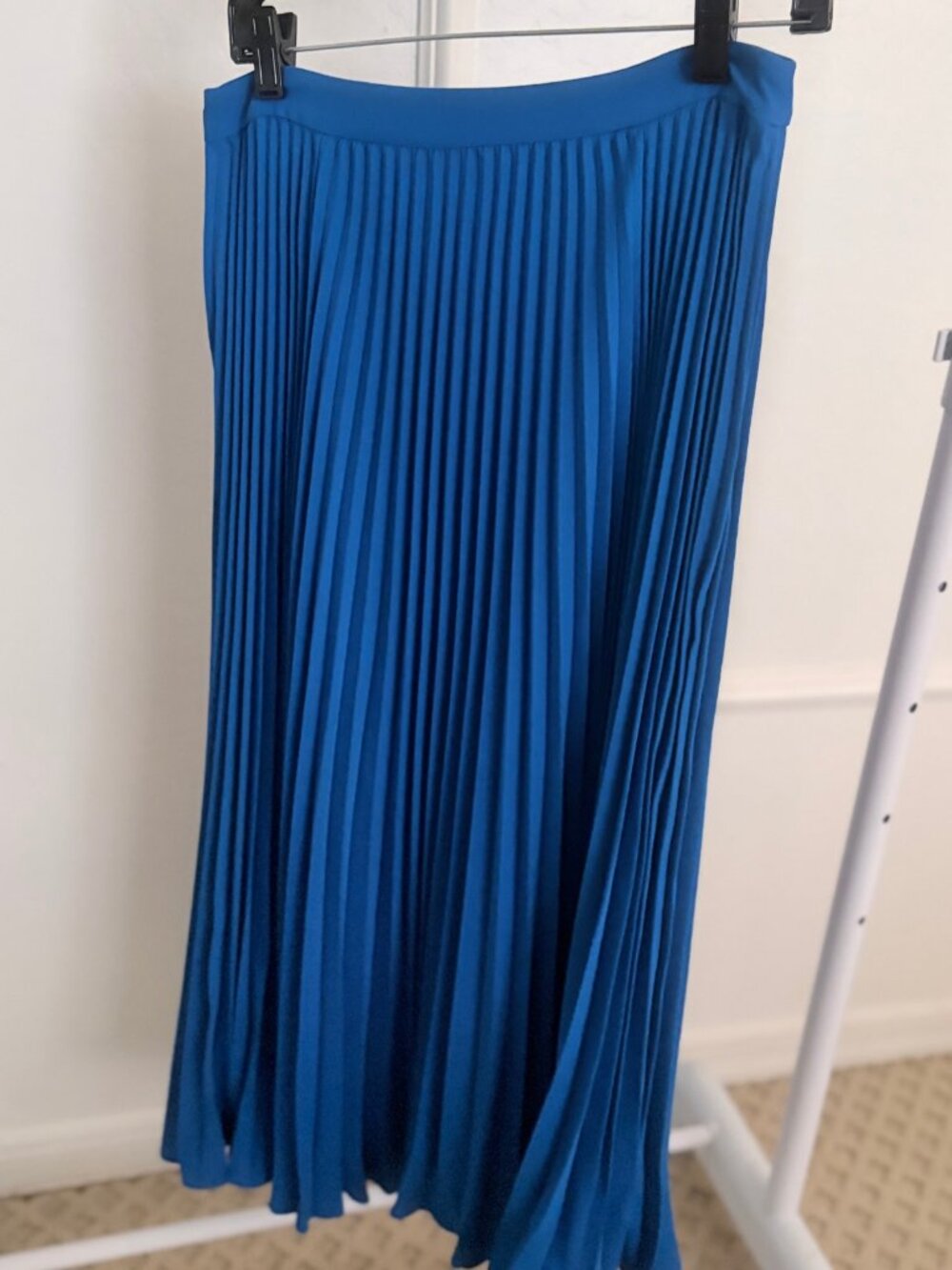 Boden Pleated Maxi Skirt - Cobalt Blue - US 6